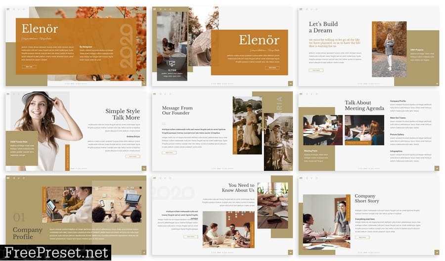 Elenor - Lookbook Prensentation Template D5CGDGL