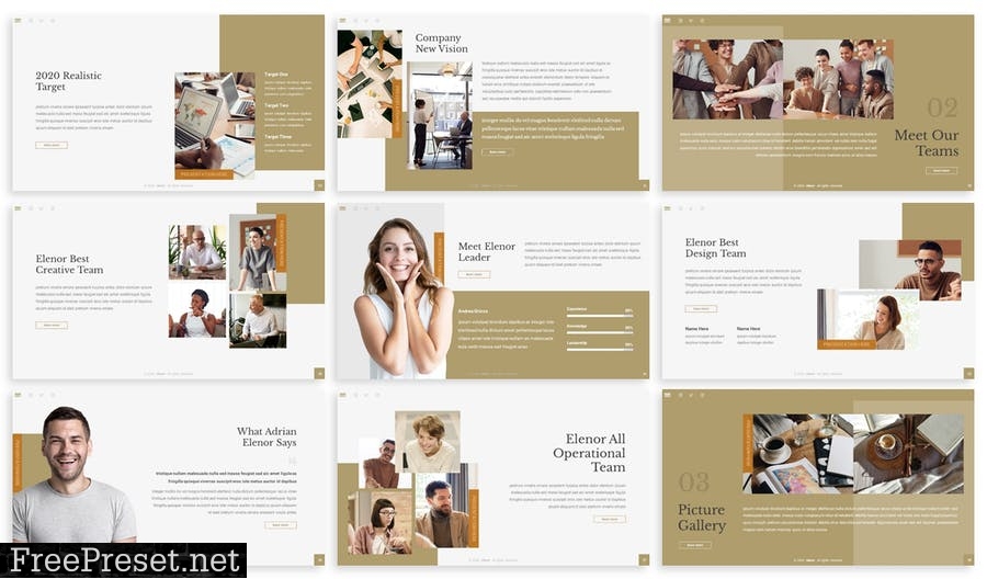 Elenor - Lookbook Prensentation Template D5CGDGL