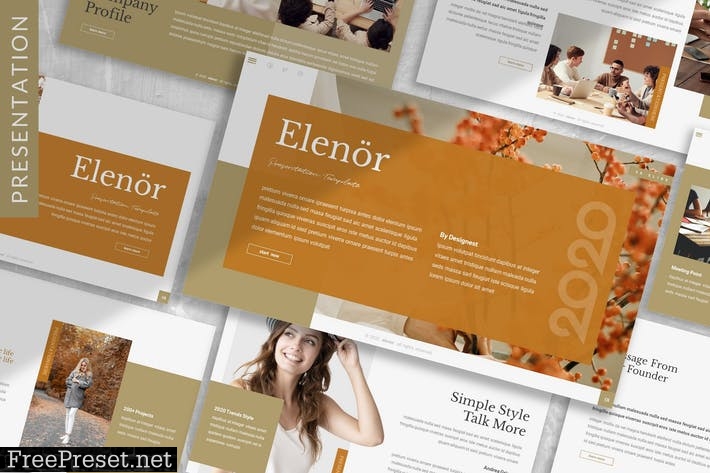 Elenor - Lookbook Prensentation Template D5CGDGL