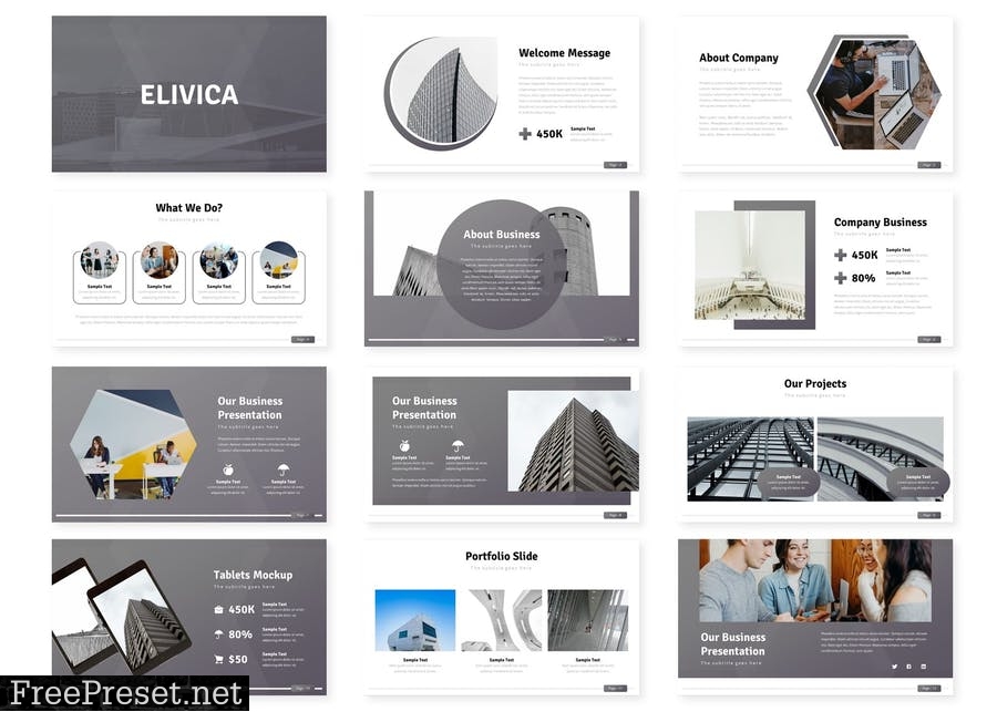 Elivica - Powerpoint Template C59HKDW