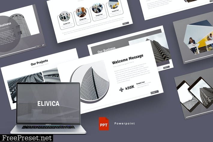 Elivica - Powerpoint Template C59HKDW