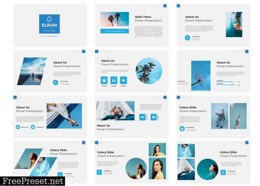 Elrum - Presentation Template P6J77TW