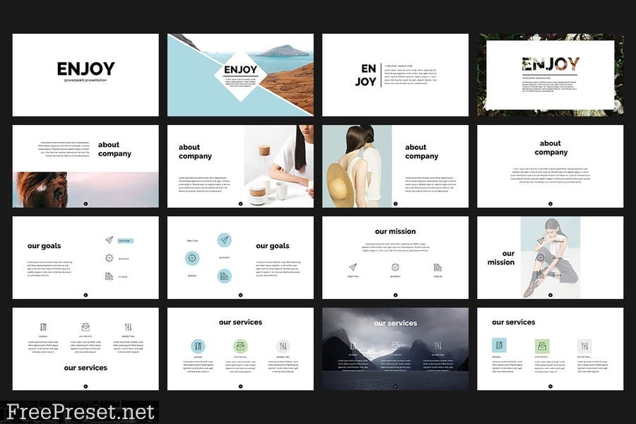 Enjoy PowerPoint Template PRZZJH