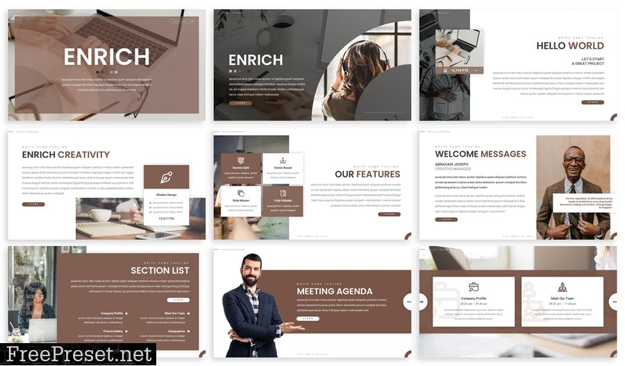 Enrich - Business Prensentation Template 49Y4FSD