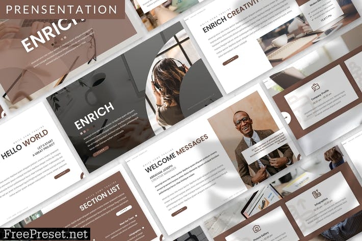 Enrich - Business Prensentation Template 49Y4FSD