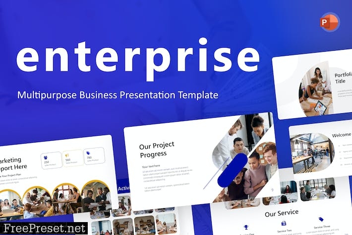 Enterprise Business PowerPoint Template JPBZ4P3