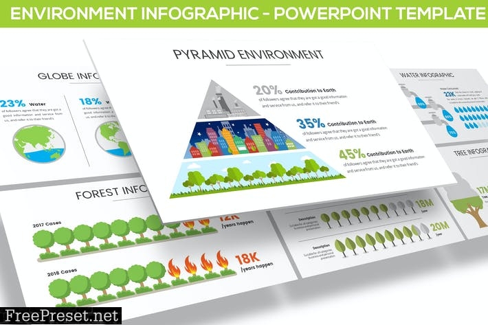 Environment Infographic for Powerpoint GJS72U