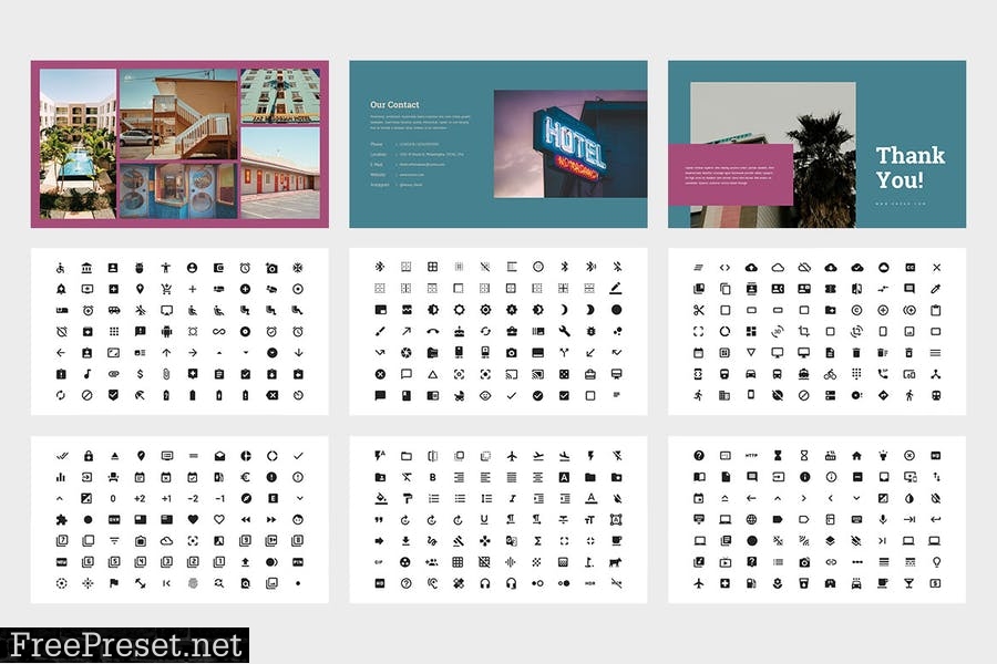 Enzuo : Hotel Lookbook Powerpoint Template YSX6RDF