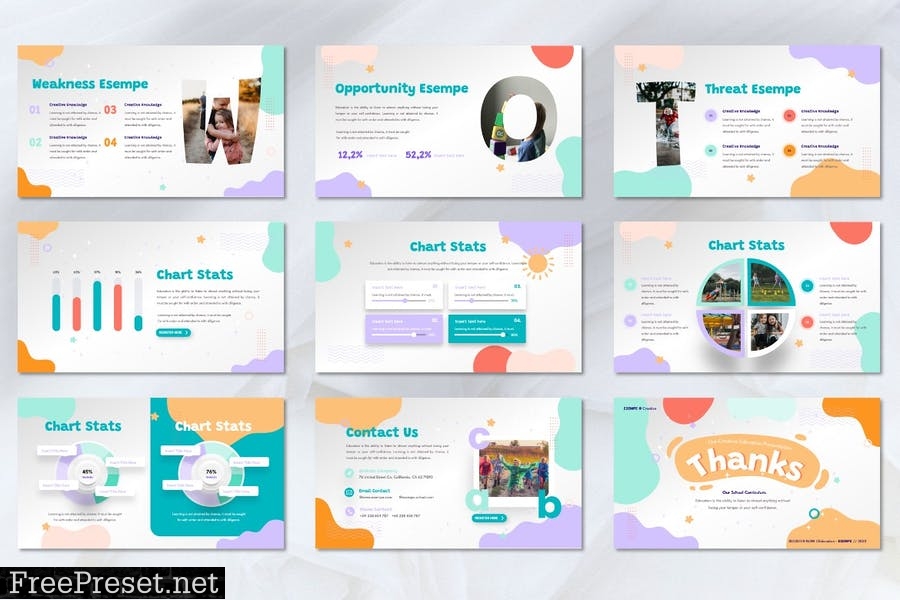 Esempe - Education Creative Powerpoint Template XMWUSYS