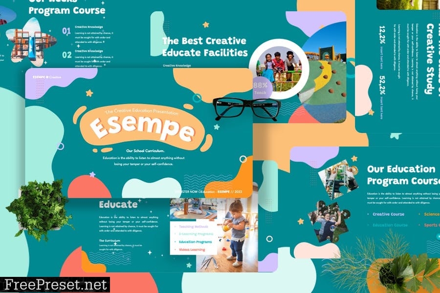 Esempe - Education Creative Powerpoint Template XMWUSYS