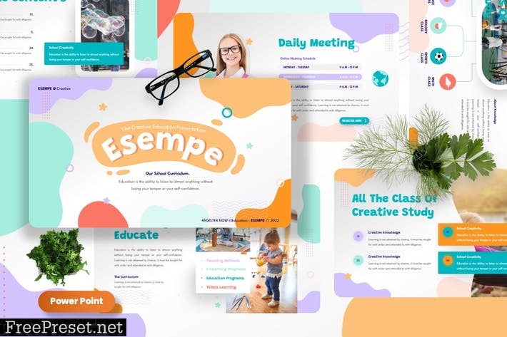 Esempe - Education Creative Powerpoint Template XMWUSYS