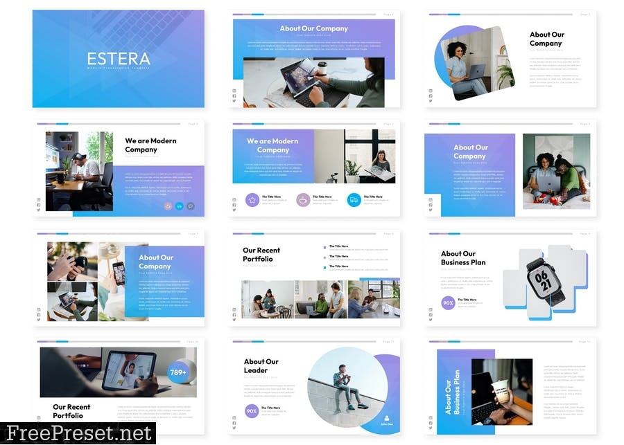 Estera - Powerpoint Template E9XEQ3J