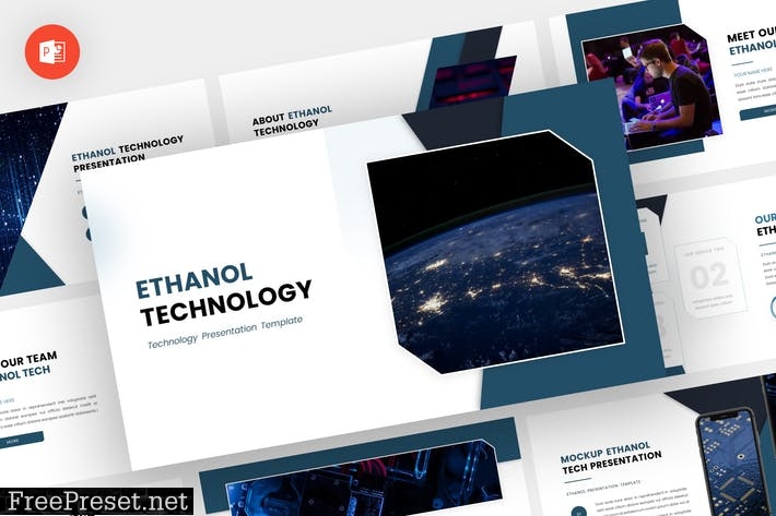 Ethanol - Technology Powerpoint Template HCR8ENR