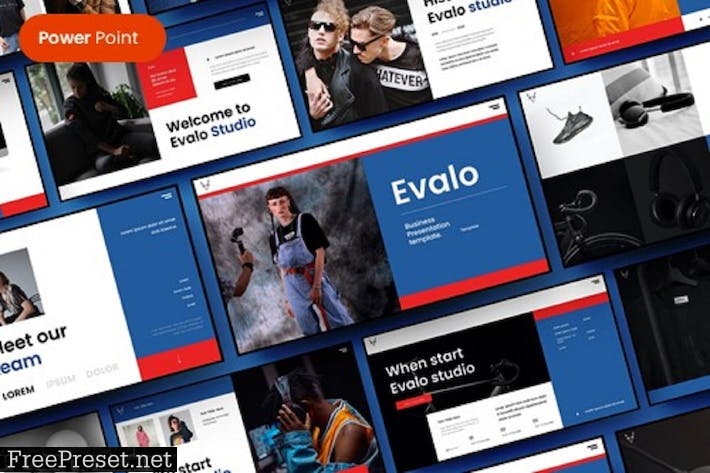 Evalo – Business PowerPoint Template UVD8U2H