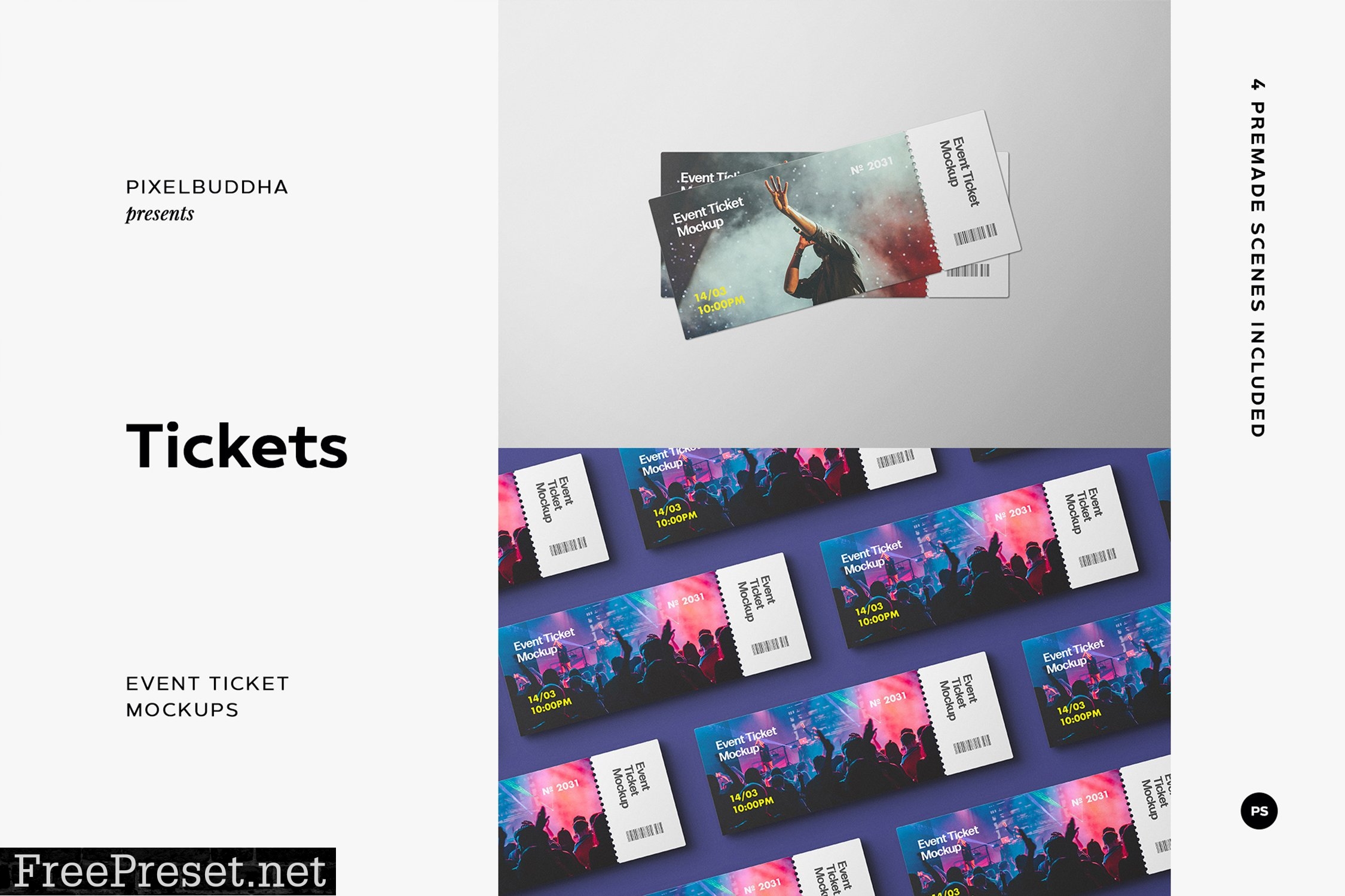 Event Tickets Mockup Set 6808562