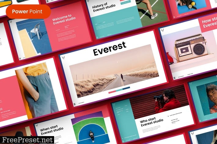 Everest – Business PowerPoint Template TNY6T5Y