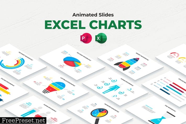 Excel Charts Animated PowerPoint Presentation 5R6KC6C