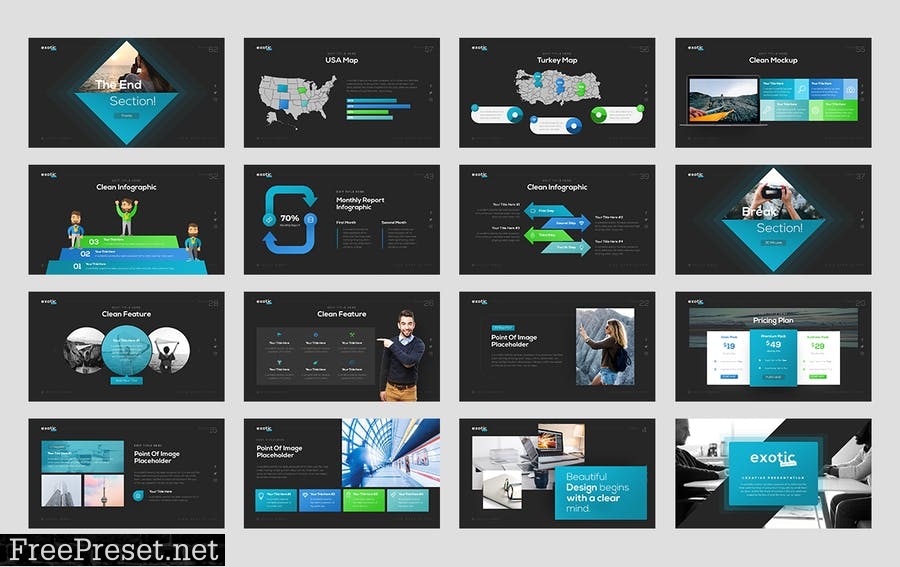Exotic Project Presentation Template VTE6DH