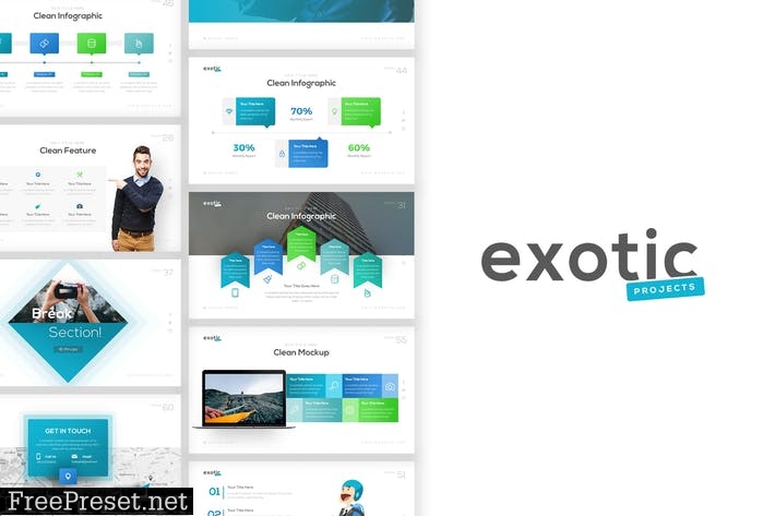 Exotic Project Presentation Template VTE6DH