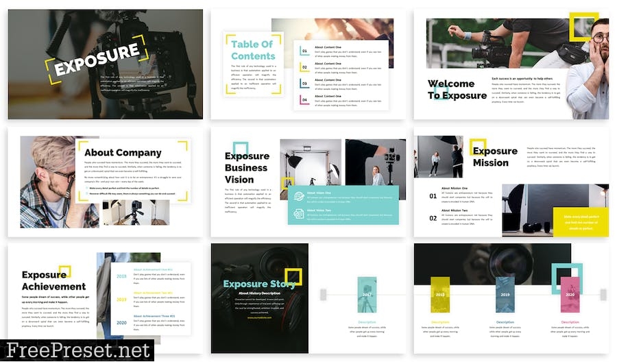 Exposure - Business Template Prensentation BJ6PRVZ