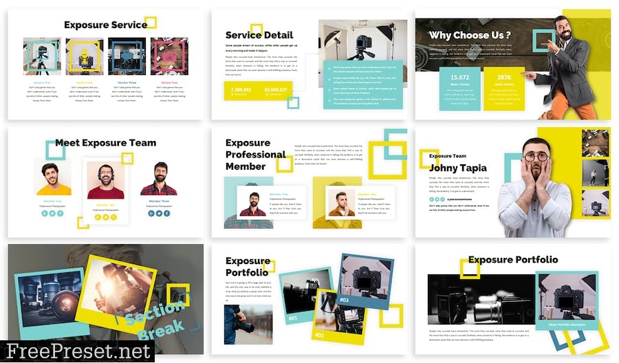 Exposure - Business Template Prensentation BJ6PRVZ