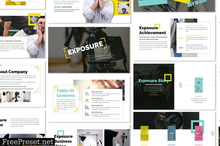 Exposure - Business Template Prensentation BJ6PRVZ