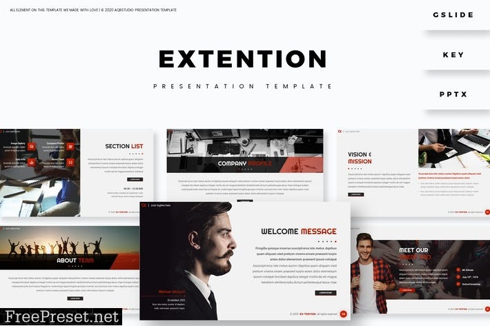 Extention - Presentation Template YXFXZF7