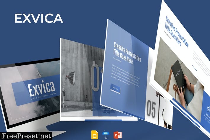 Exvica - Presentation Template 66RBAW7