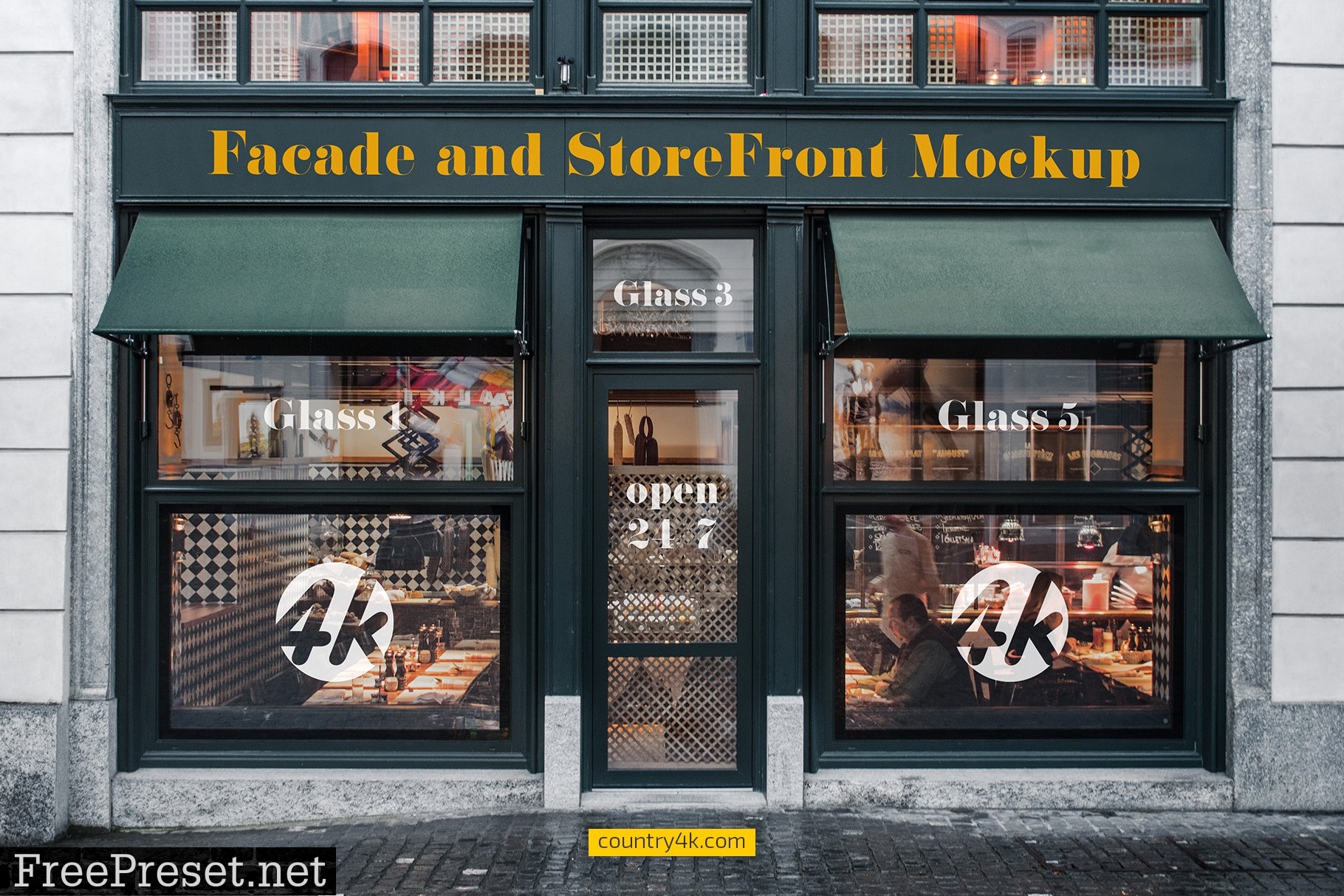 Facade and StoreFront Mockup Set 7366275