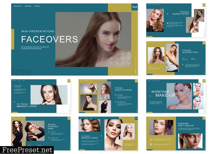 Faceover | Presentation Template A99XXTW