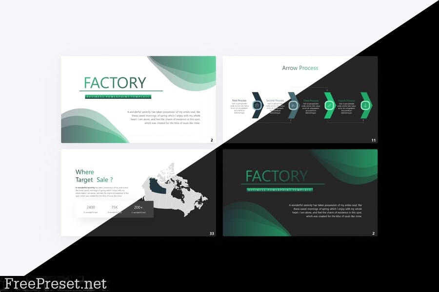 Factory Business PowerPoint Template