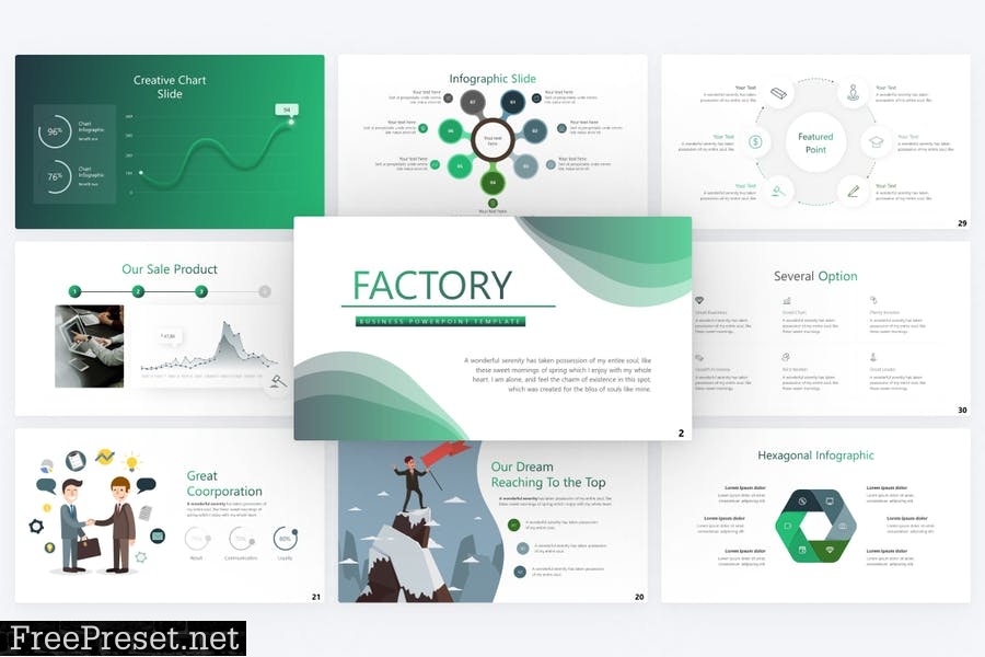 Factory Business PowerPoint Template