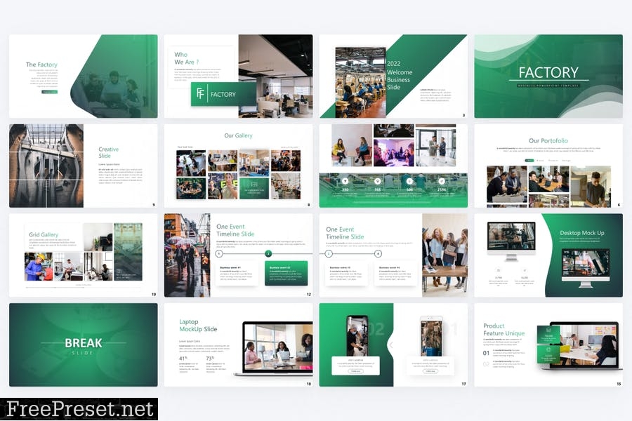 Factory Business PowerPoint Template