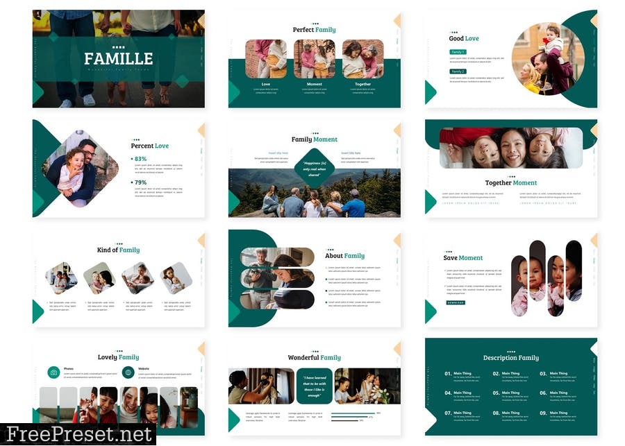 Famille - Presentation Template CFQ76TX