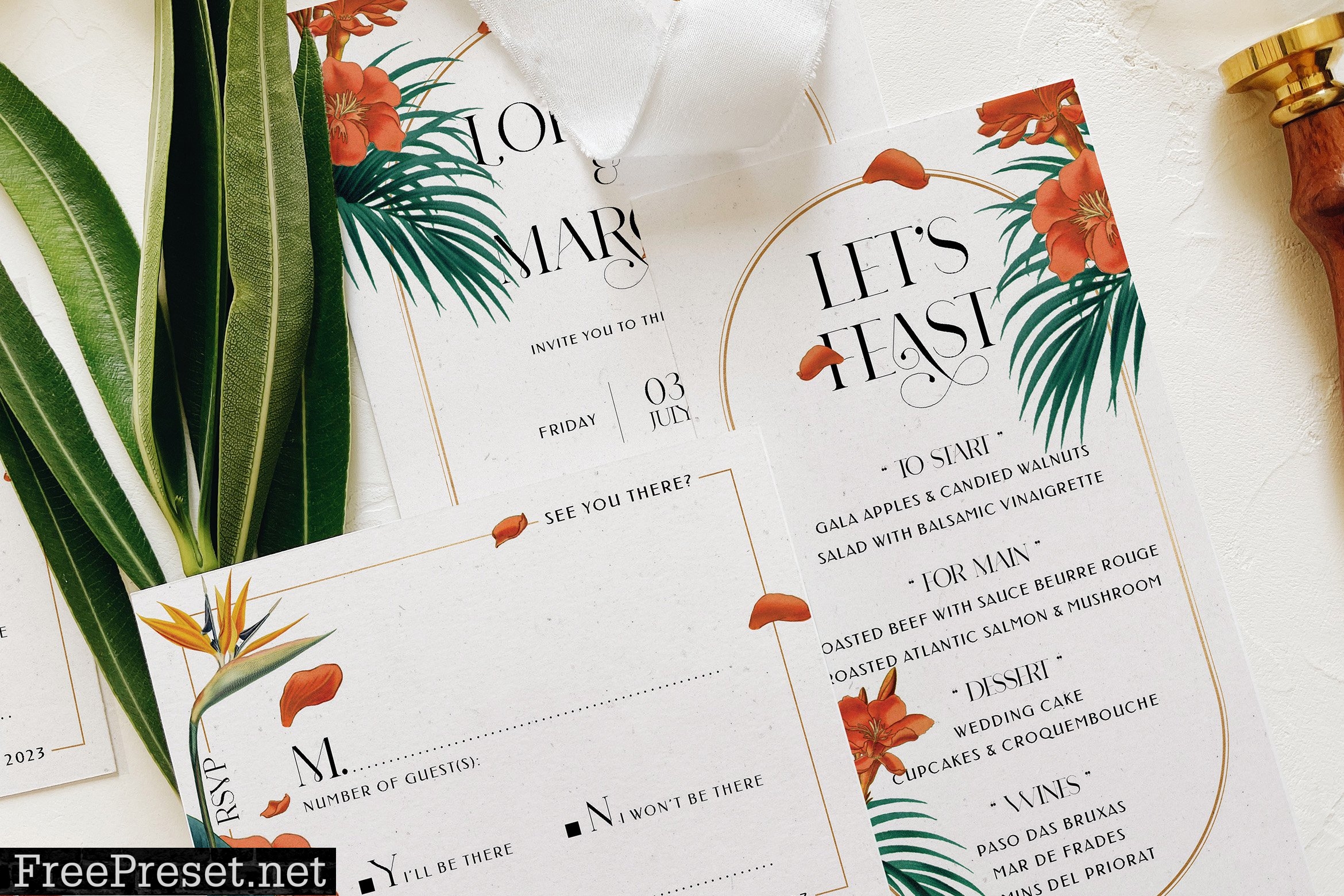 Fancy Tropical Wedding Suite 7374432