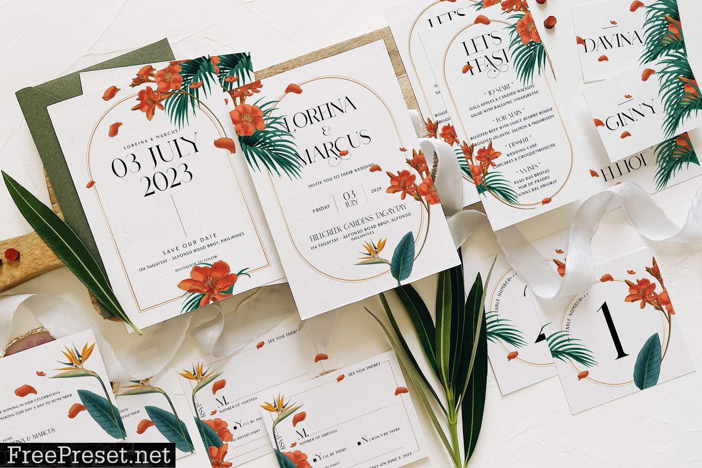 Fancy Tropical Wedding Suite 7374432