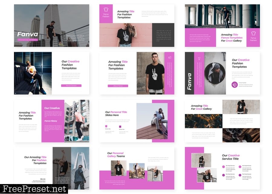 Fanva - Presentation Template ATXEV8Z