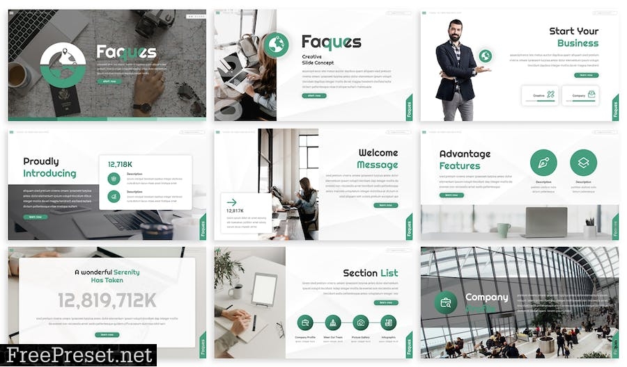 Faques - Business Prensentation Template 7S89JZ5