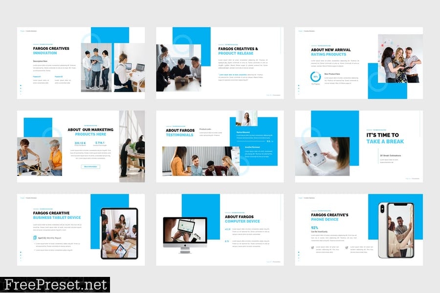 Fargos - Business PowerPoint Template 8EK3RXU