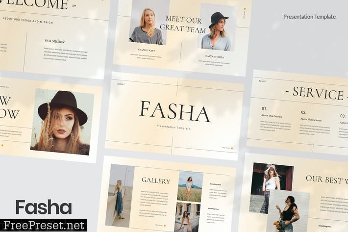 Fasha - Fashion Presentation Template LSLE3KK