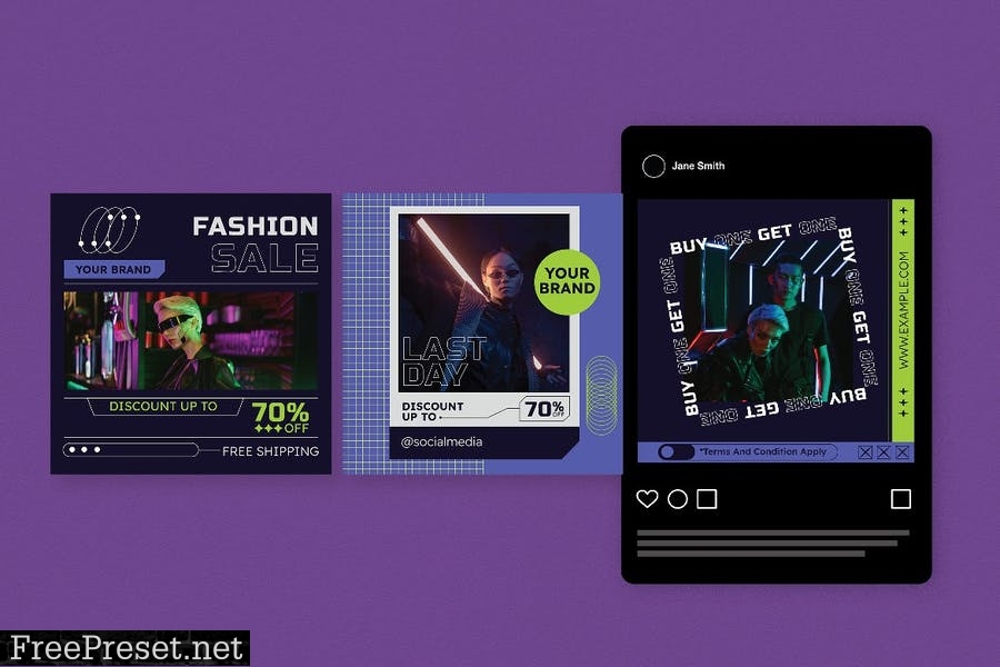 Fashion Sale Cyberpunk Instagram Pack UKMFXND