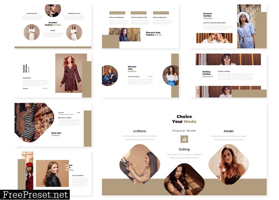 Fashion Themes | Powerpoint, Keynote, GoogleSlides KSCC3SZ