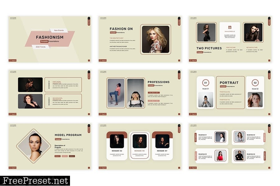 Fashionism Presentation Template ZRNDDS2