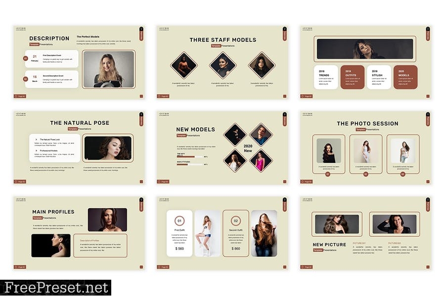 Fashionism Presentation Template ZRNDDS2