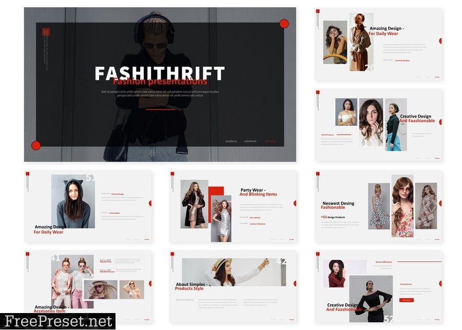 Fashithrift | Powerpoint, Keynote, Google Slides E4WJZXK