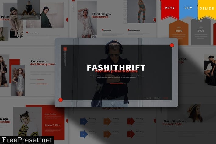 Fashithrift | Powerpoint, Keynote, Google Slides E4WJZXK