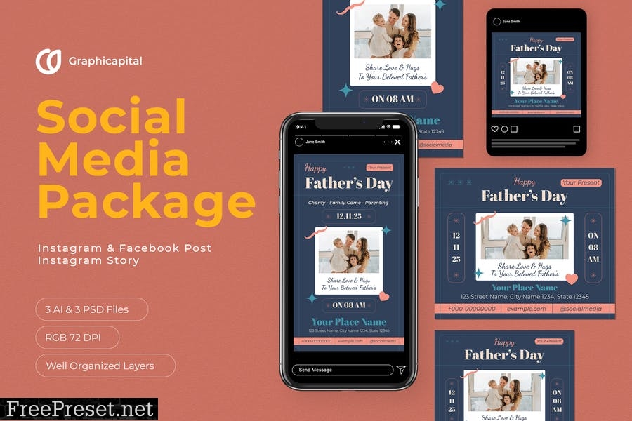 Father's Day Social Media Package 2TAZKGP