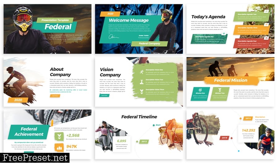 Federal - Sports Template Prensentation FY8YF7T