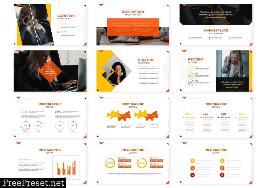 Femmes - Presentation Template BRMTC5J