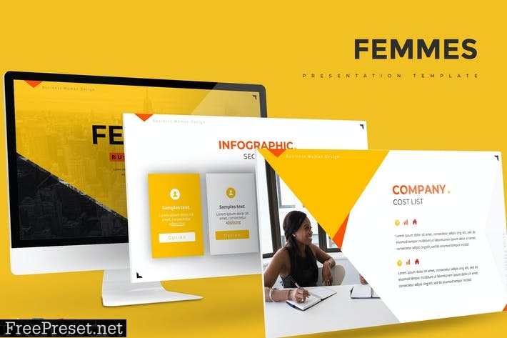 Femmes - Presentation Template BRMTC5J